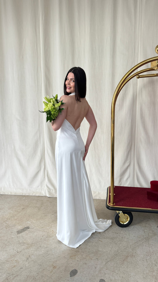 CUSTOM SATIN GOWN